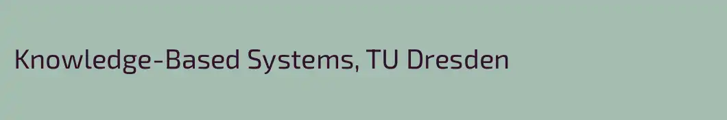 Knowledge-Based Systems, TU Dresden